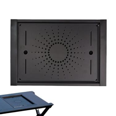 Imagem de Bandeja de chá – Bandeja de chá portátil ao ar livre, ferramenta de churrasco de aço inoxidável, acessórios de mesa portáteis para mesa, festa e férias