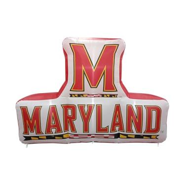Imagem de FANMATS Mascote inflável NCAA Maryland Terrapins – Display inflável autoinflável, ventilador e cordões embutidos, logotipo oficial da equipe – mostre seu espírito durante todo o ano