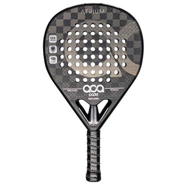 Imagem de ACA Raquete de padel avançada Atrium Pro | Controle e potência superiores | Faces de carbono 18K | Forma de gota | Núcleo de fusão de EVA progressivo