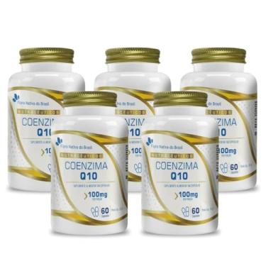 Imagem de 5x COQ-10 Coenzima Q10 100% Pura (Ubiquinona) 60 Caps Flora Nativa do Brasil