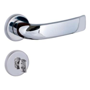 Imagem de Fechadura Banheiro Roseta Redonda Galaxy 4183 40mm Cromada - ALIANCA
