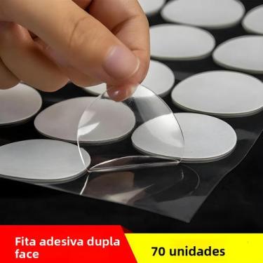 Imagem de Fita Adesiva Transparente Nano Gel 50 70pcs Dupla Face Removível Para 