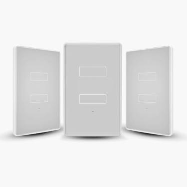 Imagem de INTERRUPTOR INTELIGENTE WIFI TOUCH 2 TECLAS CINZA