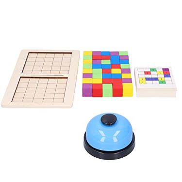 Imagem de aqxreight Bloco de Construção Infantil Blocos de Empilhamento de Madeira Brinquedo Educacional de Interação Pai-filho e Cores Deslumbrantes Discriminação Infantil Crianças Crianças e (Blocos de