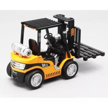 Imagem de Miniatura de Empilhadeira de Metal e Plastico 1/24 - Com Tração, Luz e Som - Brinquedo de Natal