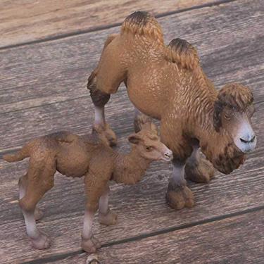 Imagem de Luqeeg Conjunto de Brinquedos de Estatueta de Camelo Em Miniatura de Plástico Premium para Crianças, Modelo Animal Educacional para Conscientização de Espécies, Decoração de Quarto Infantil