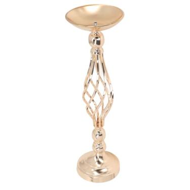 Imagem de Phefop Ornamento de Suporte de Vela, Ferro Decorativo Torcido Meio-fio Castiçal Peça Central de Mesa Vintage Candelabros para Lareira de Mesa Peça Central Festa de Jantar de Casamento (M)