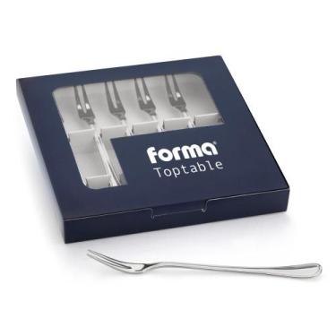 Imagem de Kit Com 6 Garfos Para Petisco Midas Toptable Churrasco Frios Caixa Par