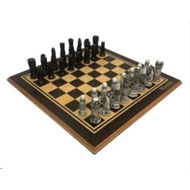 Imagem de TABULEIRO XADREZ INOX GRANDE - PEÇAS VITORIANO