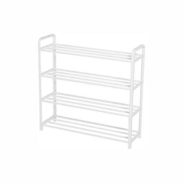 Imagem de Sapateira, prateleira de sapato vertical de várias camadas, fácil de montar, prateleira organizadora de sapatos, perfeita para banco de entrada, banco de banheiro, organizador de entrada, corredor ou