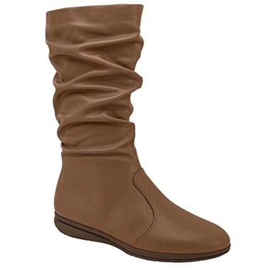Imagem de Bota Feminina Cano Médio Camel Piccadilly 261025