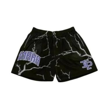 Imagem de Shorts De Basquete Masculinos De Secagem Rápida Em Malha Para Academia