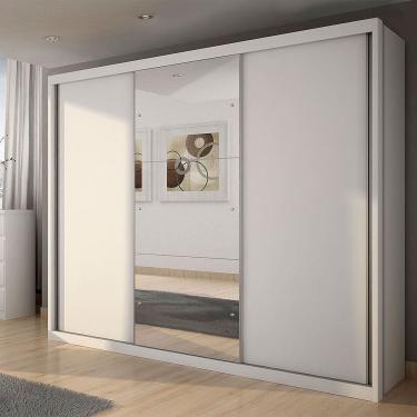 Imagem de Guarda Roupa Casal Paradizzo Gold Com Espelho 3 Portas De Correr E 6 Gavetas Novo Horizonte