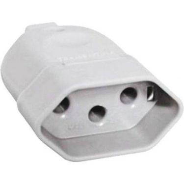 Imagem de Pino plug fêmea 3 pinos 2p+t 10a 250v - Mec-Tronic
