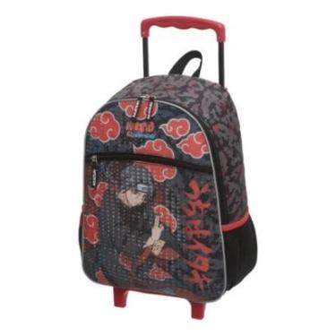 Imagem de Mochila Rodinhas Infantil Menino Escolar Itachi Akatsuki Naruto Pacific-Masculino