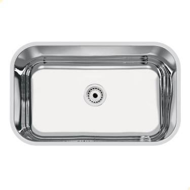 Imagem de Cuba Tramontina Lavínia 56x34 Cm Standard Em Aço Inox Polido 56 Bl Com Válvula 94085507