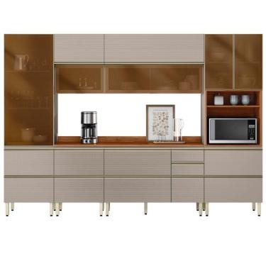 Imagem de Cozinha Modulada Proença 6 Peças com Paneleiro 1 Forno e Aéreo 120cm - Demartêz