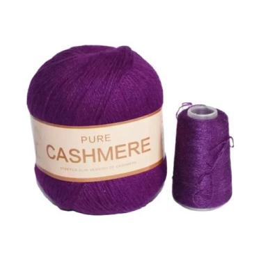 Imagem de Cachecol De Caxemira Tricotado À Mão Para Bebê, Fio Puro Mongol De 70 