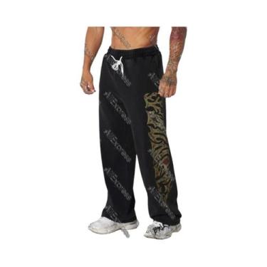 Imagem de Calças Esportivas Masculinas Estilo Americano, Tendência, Para Academi