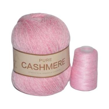 Imagem de Cachecol De Caxemira Tricotado À Mão Para Bebê, Fio Puro Mongol De 70 