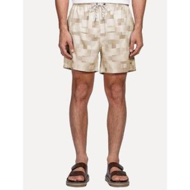 Imagem de Short Aramis Masculino D'Água Elastico Pixel Cáqui-Masculino