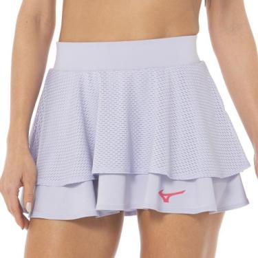 Imagem de Saia de Tennis Mizuno Daybreakers Feminina, Azul, GG