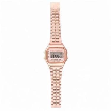 Imagem de Relogio WR Classico Digital Luz Verde Luminoso Cronometro Data Vintage