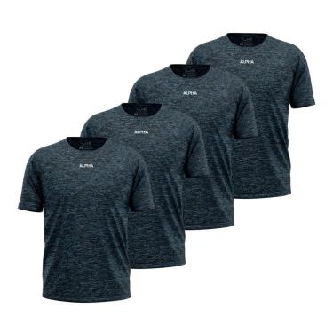 Imagem de Kit 4 Camisetas Dry Alpha Co Masculina-Masculino