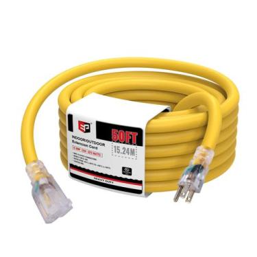 Imagem de Cabo de extensão EP 15m Lighted Outdoor 10/3 SJTW 15A 125V UL