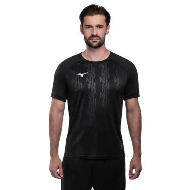 Imagem de Camiseta Masculina Mizuno Fut II Preto, Preto, G