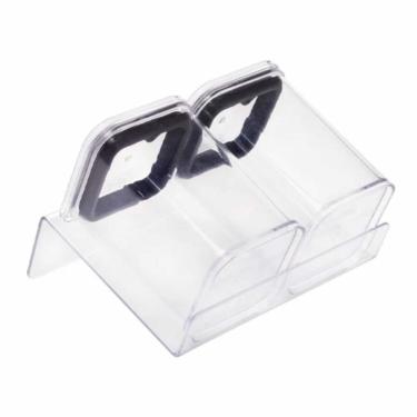 Imagem de Porta Condimentos Porta-condimentos Suporte Modular para Temperos Hermético em Poliestireno Cristal e Silicone com Base