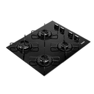 Imagem de Cooktop 4 Bocas a Gás CD060BE com Grades Estáveis e Mesa de Vidro Temp