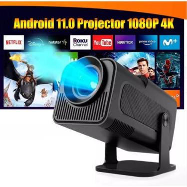 Imagem de Projetor Hy320 Davely Smart TV Android WiFi6 390 ANSI Lumens Full HD 4
