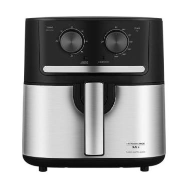 Imagem de Fritadeira Air Fryer 5,5L Cyclone Preto e Inox Midea, Preto e Inox, 22
