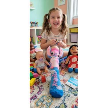 Imagem de Meia Divertida Maluca 3d Infantil personagem - Joiawa, Rosa