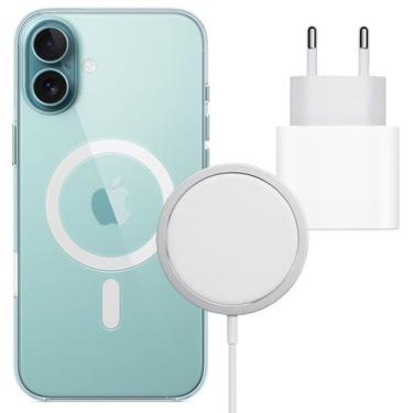 Imagem de Fonte 20W Turbo Tipo C com Capa Magnética e Carregador Inducão para iP