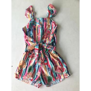 Imagem de Macaquinho infantil feminino estampado - Mon sucré 