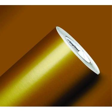 Imagem de Papel Adesivo vinílico Moveis Geladeira Ouro 0,5x1m - adesivar vidros 