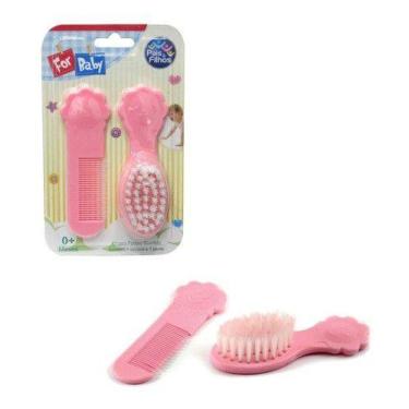 Imagem de Kit Para Pentear Infantil Presente Bebe Escova + Pente - anjo da mamãe