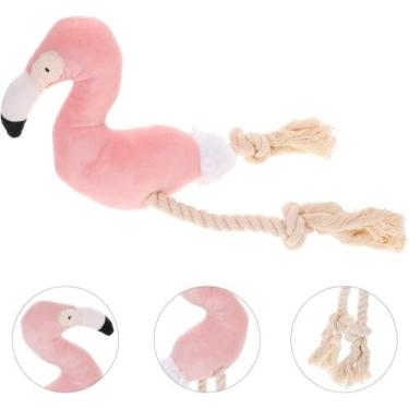 Imagem de Brinquedo  flamingo de corda para cachorro - FORPTES