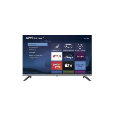 Imagem de Smart Tv 32'' Britânia Roku Tv Dolby Áudio, 32"