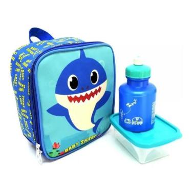 Imagem de Lancheira Térmica Infantil Baby Shark Papai Tubarão Azul
