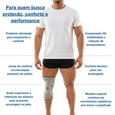 Imagem de Joelheira Training Preta M Knit 3D N1 Sport Compressão Alívio de Dor G