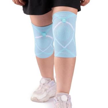 Imagem de Joelheira infantil HUETIDE tamanho extrapequeno azul, 1 par