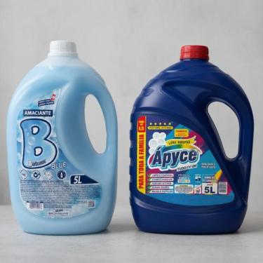 Imagem de Kit Amaciante Barbarex Blue 5l Lava Roupa APYCE 5l - Barbarex Ares