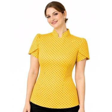 Imagem de Dólmã Feminina Para Chef Cozinha Manga Tulipa Acinturada Uniforme Cozi