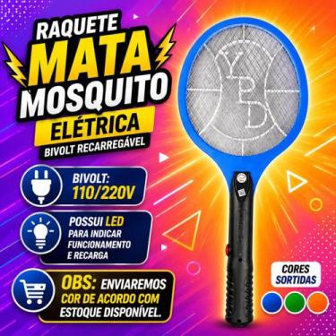 Imagem de Raquete Elétrica Mata Pernilongo Enviar Cor Aleatória Bivolt - YPD