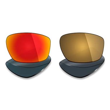 Imagem de 2 pares de lentes polarizadas de reposição da Mryok para óculos de sol Oakley Valve 2014 – Opções