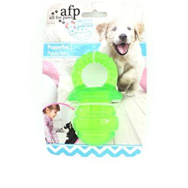 Imagem de All For Paws 4217 Little Buddy Brinquedo Mordedor Borracha para Cachorro Chupeta, Tam G, Verde