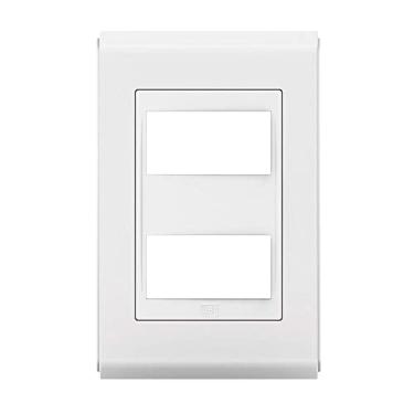 Imagem de Refinatto Placa 2 Posição 4x2 Style Acetinada Weg Branca 14106748